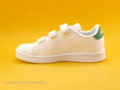 Adidas ADVANTAGE C EF0223 Blanc Vert - Basket Velcro Enfant -LA BONNE POINTURE Soldes cd24607c73b9e66c561f35ea11d5d5ef 2627801 149861