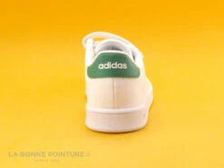 Adidas ADVANTAGE C EF0223 Blanc Vert - Basket Velcro Enfant -LA BONNE POINTURE Soldes cd24607c73b9e66c561f35ea11d5d5ef 2627801 149862