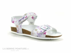 Geox ADRIEL J028MC Silver - Argent - Etoiles Multicolores Sandale Fille