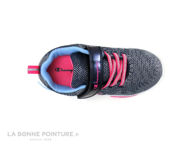 Champion WAVE G PS - Bleu Marine - Argent - Rose - Basket LED Fille 8 Champion WAVE G PS - Bleu Marine - Argent - Rose - Basket LED Fille – Image 6