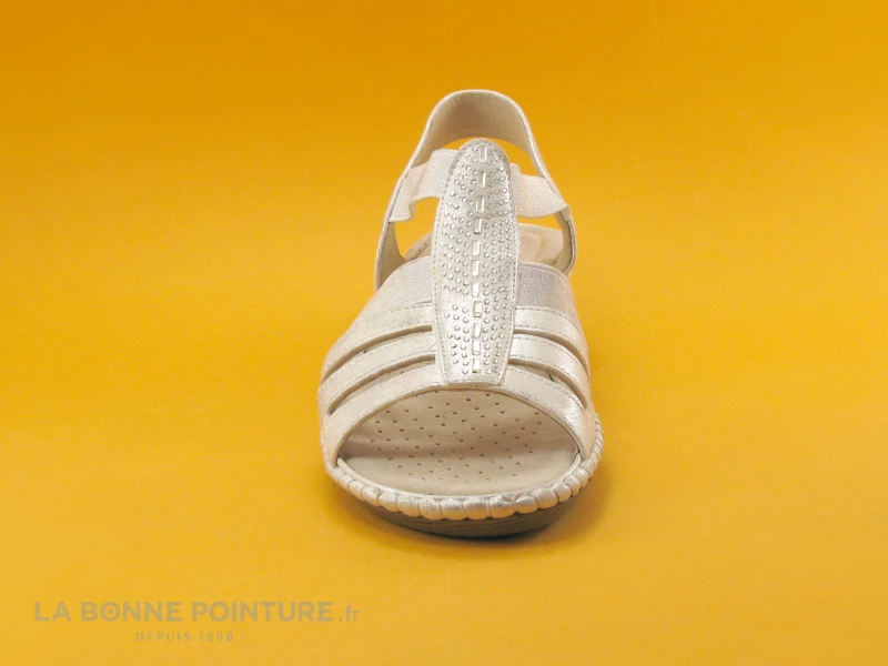 Sweet'R Madriata Blanc Argent - Perles - Sandale Femme 4 Sweet'R Madriata Blanc Argent - Perles - Sandale Femme – Image 2