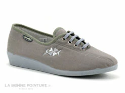 Semelflex Java 2 Gris Chaussure En Toile Lacet