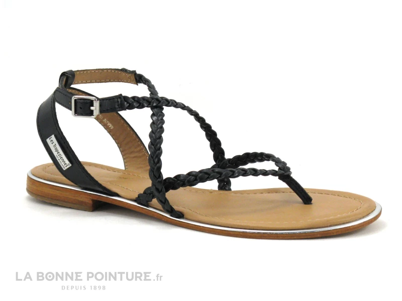Tropeziennes HONG Noir 42167 - Sandale Tong Plate - Brides Tressees 3 Tropeziennes HONG Noir 42167 - Sandale Tong Plate - Brides Tressees