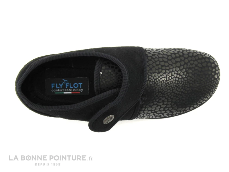 Fly Flot Noir Velcro Chausson FALKINE 6 Fly Flot Noir Velcro Chausson FALKINE – Image 4