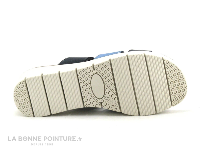 Jordana 35 Fantasia - Bleu Marine - Blanc - Bleu Clair - Mule Compensee 9 Jordana 35 Fantasia - Bleu Marine - Blanc - Bleu Clair - Mule Compensee – Image 7
