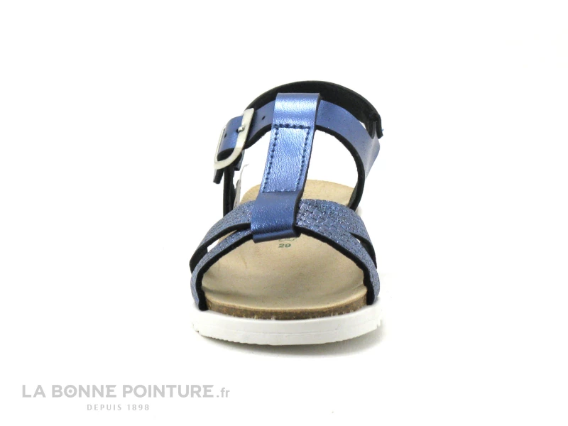 Autenti 6811912 Bleu Metal - Sandale Fille Bride Salome 4 Autenti 6811912 Bleu Metal - Sandale Fille Bride Salome – Image 2