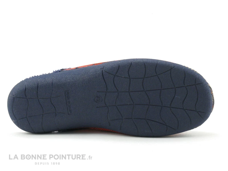 Zels 7549 Rouge - Bleu Marine - Ancre - Pantoufle Mule Homme 5 Zels 7549 Rouge - Bleu Marine - Ancre - Pantoufle Mule Homme – Image 3
