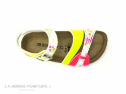 Biomodex 887 Jaune Rose Fluo - Fleurs - Sandale Anatomique Fille -LA BONNE POINTURE Soldes cd24607c73b9e66c561f35ea11d5d5ef img 0206.jpg 160295