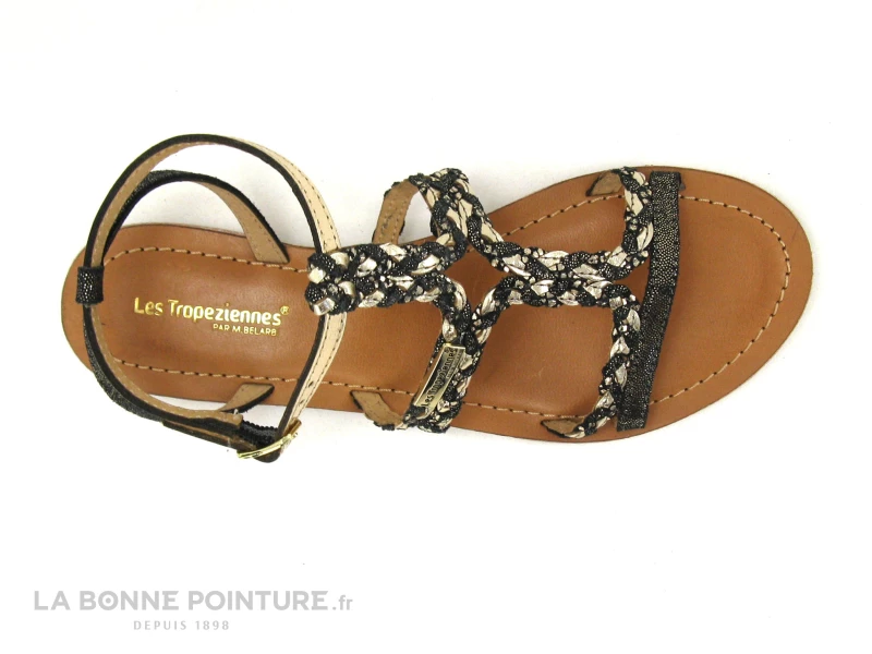 Tropeziennes BONGO Noir Multi 42080 - Sandale Avec Bride Cheville 6 Tropeziennes BONGO Noir Multi 42080 - Sandale Avec Bride Cheville – Image 4