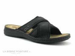 TBS GAETHAN H8004 - Mule Cuir Noir Homme