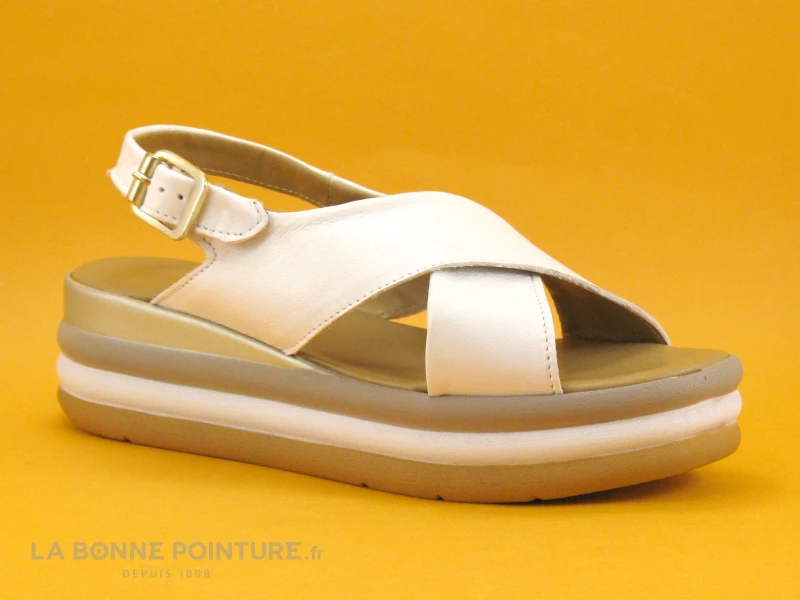 Marco Tozzi Premio 2-28354-28 White - Sandale Blanche Compensee 6 Marco Tozzi Premio 2-28354-28 White - Sandale Blanche Compensee – Image 4