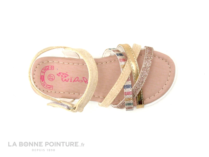 Wipop YOLE Rose - Paillettes Et Rose Gold - Nu-pieds Fille 5 Wipop YOLE Rose - Paillettes Et Rose Gold - Nu-pieds Fille – Image 3