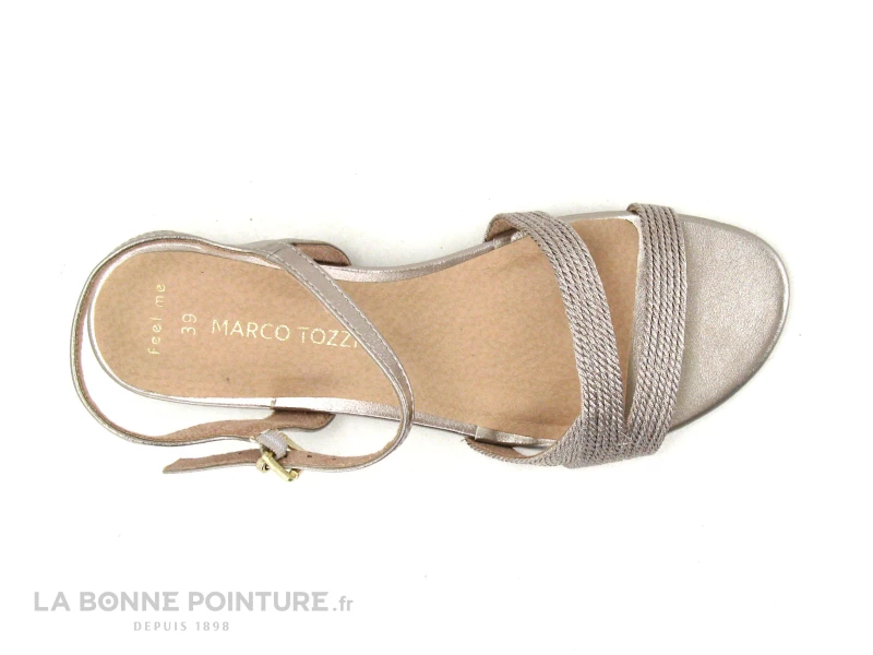 Marco Tozzi 2-28185-28 Rose Metallic - Sandale Mode Femme 6 Marco Tozzi 2-28185-28 Rose Metallic - Sandale Mode Femme – Image 4
