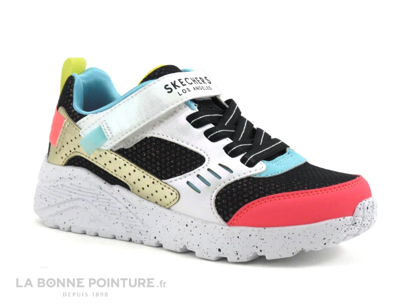 Skechers 310464L Uno Lite Gen Chill - Noir Blanc Multi - Basket Mode Fille 3 Skechers 310464L Uno Lite Gen Chill - Noir Blanc Multi - Basket Mode Fille