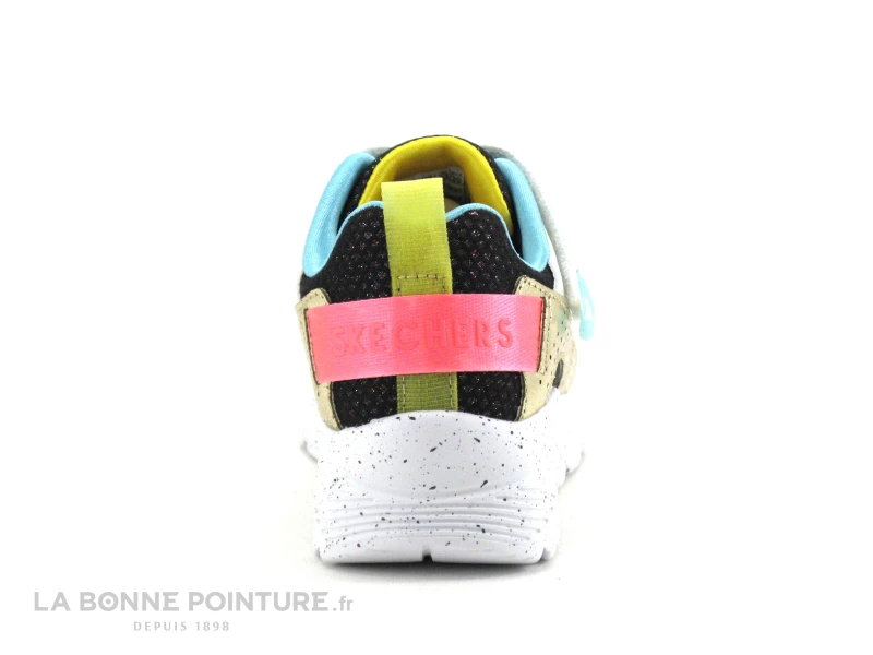 Skechers 310464L Uno Lite Gen Chill - Noir Blanc Multi - Basket Mode Fille 5 Skechers 310464L Uno Lite Gen Chill - Noir Blanc Multi - Basket Mode Fille – Image 3