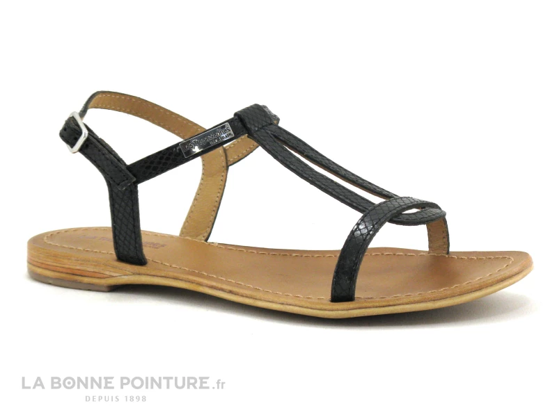 Tropeziennes Hamat Noir Serpent Nu-pieds 04178 3 Tropeziennes Hamat Noir Serpent Nu-pieds 04178