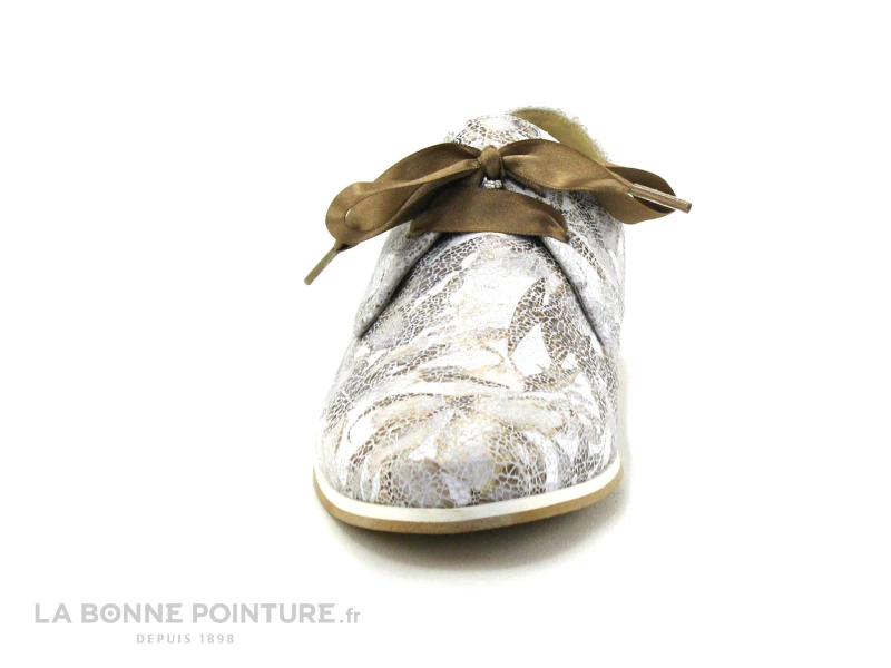 Folies Romero Blanc Beige - Lacet Ruban - Derbi Femme 4 Folies Romero Blanc Beige - Lacet Ruban - Derbi Femme – Image 2