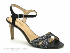 Fugitive PRIVA Noir Sandale Talon