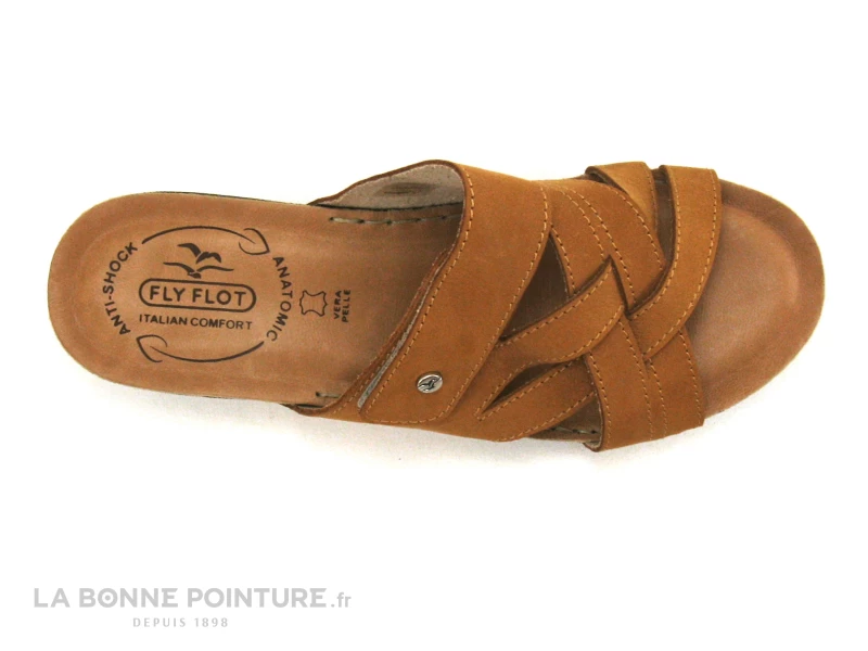 Fly Flot FLANC Tan - Mule Femme Cuir Marron 8 Fly Flot FLANC Tan - Mule Femme Cuir Marron – Image 6