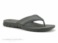 Inblu FO44JV01 Gris - Coutures Orange - Tong Homme