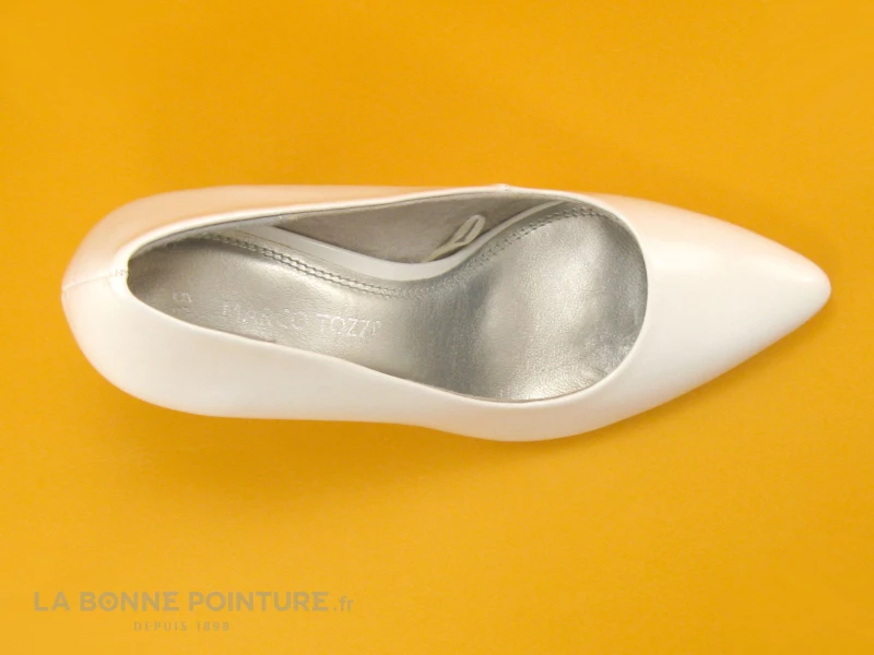 Marco Tozzi 2-22415-34 White Patent - Escarpin Blanc Verni Talon Haut 8 Marco Tozzi 2-22415-34 White Patent - Escarpin Blanc Verni Talon Haut – Image 6