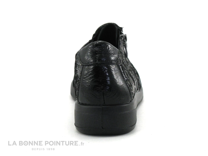 Pedi Girl ALET AMO - Noir Verni - Bleu Metal - Chaussure Femme Avec Zip 6 Pedi Girl ALET AMO - Noir Verni - Bleu Metal - Chaussure Femme Avec Zip – Image 4