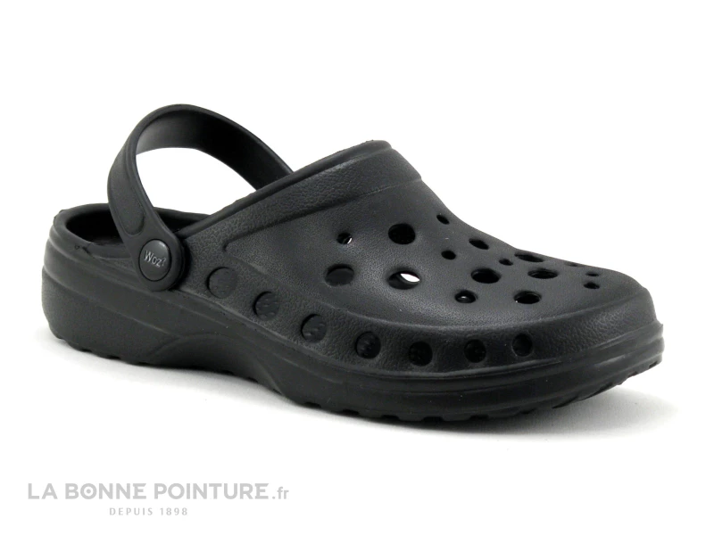 Woz Cheese Noir - Sabot Noir Femme 3 Woz Cheese Noir - Sabot Noir Femme