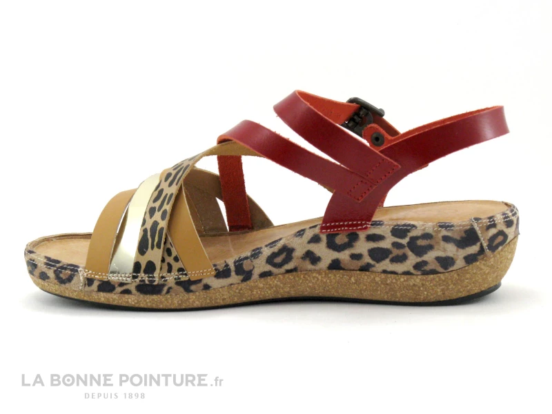 Pedi Girl YALORK Nude Rouge - Sandale Mode Et Confort Femme 5 Pedi Girl YALORK Nude Rouge - Sandale Mode Et Confort Femme – Image 3