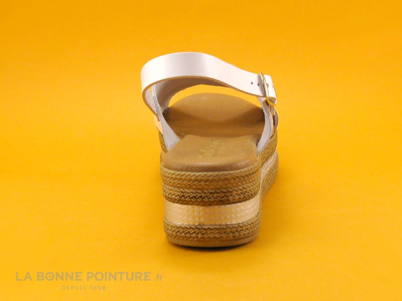 Carla Tortosa 15154 - Blanc - Argent - Brides Croisees - Nu-pieds 6 Carla Tortosa 15154 - Blanc - Argent - Brides Croisees - Nu-pieds – Image 4