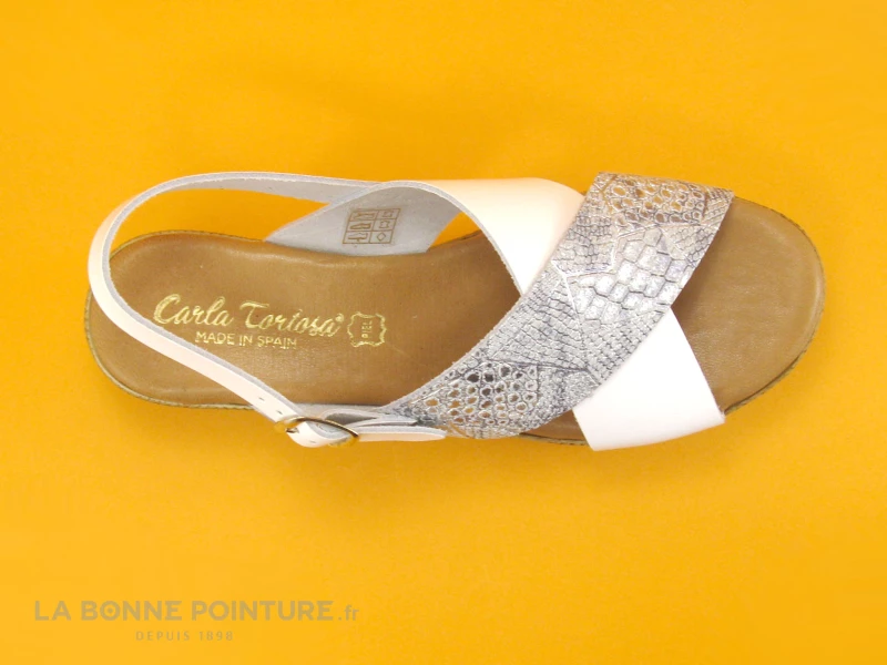 Carla Tortosa 15154 - Blanc - Argent - Brides Croisees - Nu-pieds 8 Carla Tortosa 15154 - Blanc - Argent - Brides Croisees - Nu-pieds – Image 6
