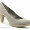 Marco Tozzi 2-22411-26 Taupe Velours - Escarpin Beige Femme
