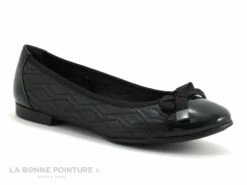 Tamaris 1-22112-29 Black - Ballerine Plate Noire
