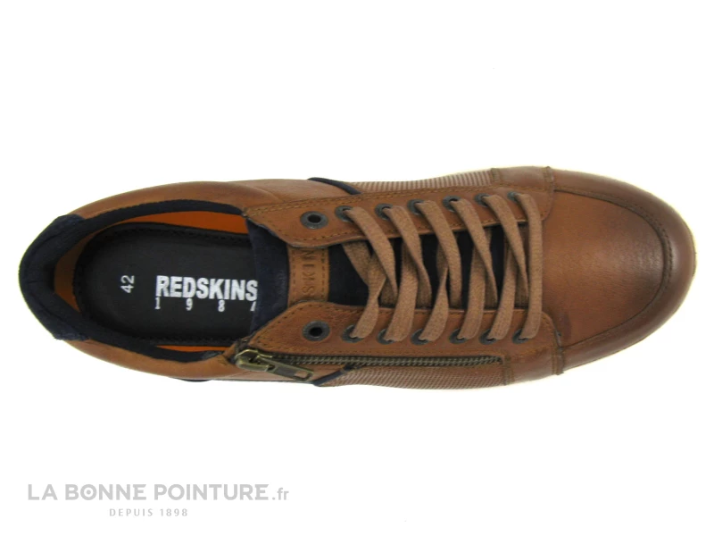 Redskins DISTRAIT NO841LN-351 Cognac Marron - Basket Ville Homme 8 Redskins DISTRAIT NO841LN-351 Cognac Marron - Basket Ville Homme – Image 6