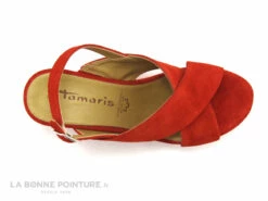 Tamaris 1-28027-20 533 Chili - Nu-pieds Compense Rouge -LA BONNE POINTURE Soldes cd24607c73b9e66c561f35ea11d5d5ef img 1058.jpg 118623