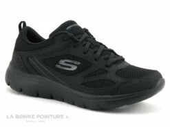Skechers 12982 Summits Suited Black - Basket Sport Femme