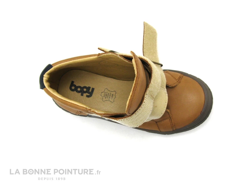 Bopy VAPOVEL Caramel - Boots GARCON - 2 Brides Auto-agrippantes 7 Bopy VAPOVEL Caramel - Boots GARCON - 2 Brides Auto-agrippantes – Image 5