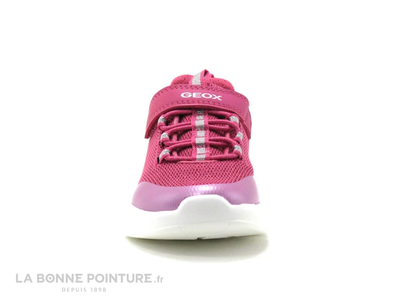 Geox ARIL J16DLB Fuchsia - Basket Fille Rose Avec Elastique Et Velcro 4 Geox ARIL J16DLB Fuchsia - Basket Fille Rose Avec Elastique Et Velcro – Image 2