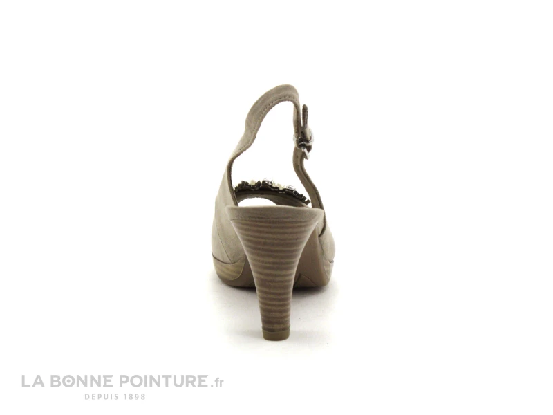 Marco Tozzi 2-29602-20 Taupe - Perles Culture - Sandale Talon 6 Marco Tozzi 2-29602-20 Taupe - Perles Culture - Sandale Talon – Image 4