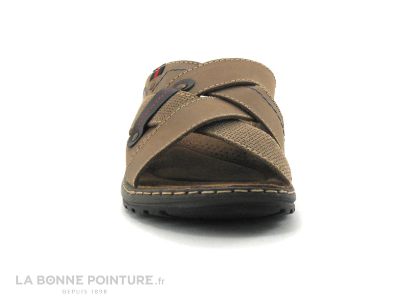 Point D Orgues EVION 17 Marron - Mule Homme - Brides Croisees 4 Point D Orgues EVION 17 Marron - Mule Homme - Brides Croisees – Image 2
