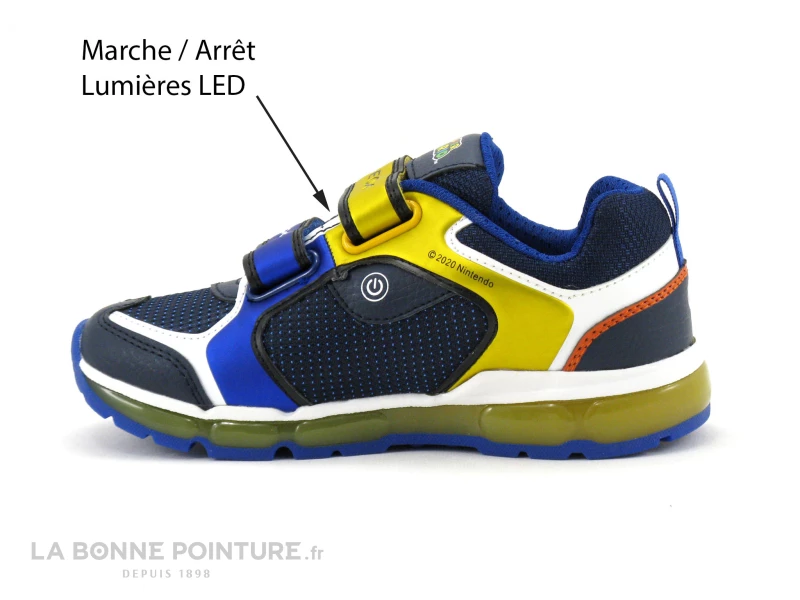 Geox SUPER-MARIO J1644A Android - Royal Yellow - Basket Basse Led 4 Geox SUPER-MARIO J1644A Android - Royal Yellow - Basket Basse Led – Image 2