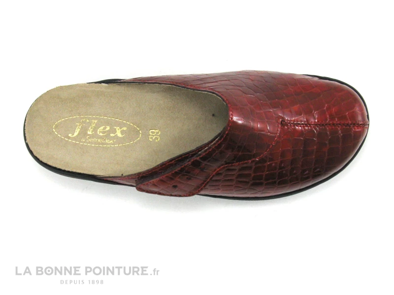 Semelflex Sabot Venise 2 Rouge Verni Croco 8 Semelflex Sabot Venise 2 Rouge Verni Croco – Image 6