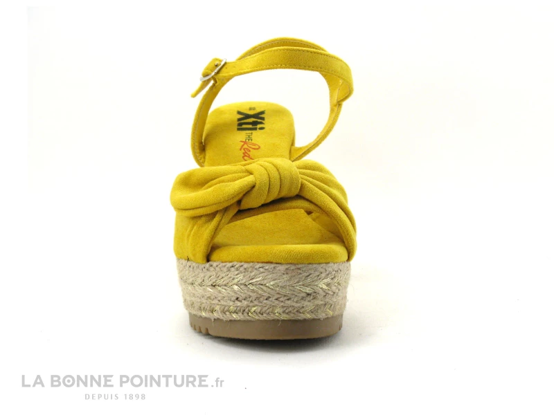 Xti 49940 Yellow - Sandale Espadrille Jaune Talon Compense 4 Xti 49940 Yellow - Sandale Espadrille Jaune Talon Compense – Image 2