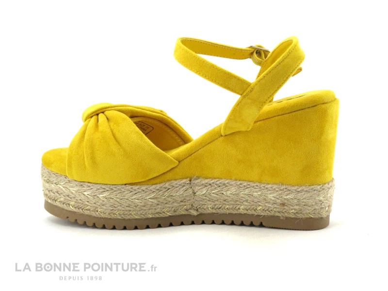 Xti 49940 Yellow - Sandale Espadrille Jaune Talon Compense 5 Xti 49940 Yellow - Sandale Espadrille Jaune Talon Compense – Image 3