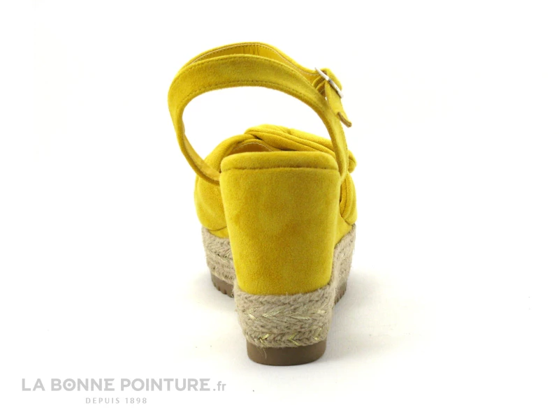 Xti 49940 Yellow - Sandale Espadrille Jaune Talon Compense 6 Xti 49940 Yellow - Sandale Espadrille Jaune Talon Compense – Image 4