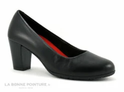 Carla Tortosa 76276 Noir - Escarpin Souple Talon Haut