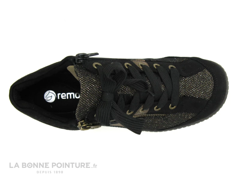 Remonte R1481-03 - Noir - Bronze Antic - Basket Montante Femme 8 Remonte R1481-03 - Noir - Bronze Antic - Basket Montante Femme – Image 6