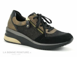 Remonte D2400-90 - Noir - Bronze Antique - Basket Compensee Femme -LA BONNE POINTURE Soldes cd24607c73b9e66c561f35ea11d5d5ef img 1457.jpg 173404