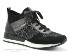 Remonte R2543-42 - Noir - Gris Metal - Pois - Chaussure Montante Femme -LA BONNE POINTURE Soldes cd24607c73b9e66c561f35ea11d5d5ef img 1470.jpg 173425