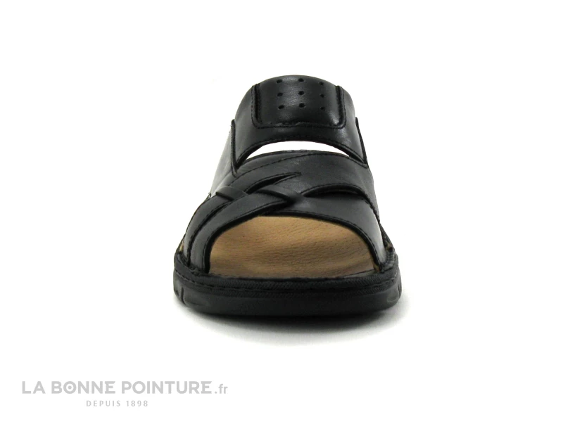 Morans MELET Noir - 27407 - Mule Homme Cuir Noir 4 Morans MELET Noir - 27407 - Mule Homme Cuir Noir – Image 2