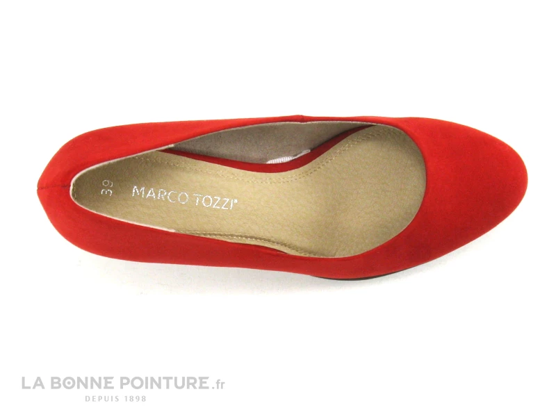 Marco Tozzi - 2-22411-34 Red - Escarpin Rouge Talon Haut 8 Marco Tozzi - 2-22411-34 Red - Escarpin Rouge Talon Haut – Image 6